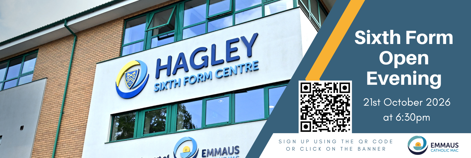Hagley Sixth Form Open Evening - 21st October 2026 at 6:30pm